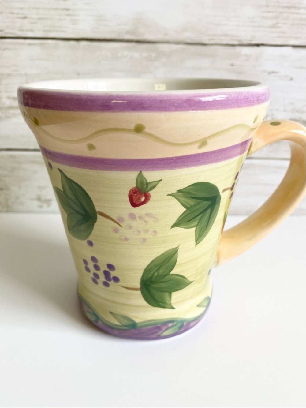 Vintage Gibson Strawberry Handpainted Mug